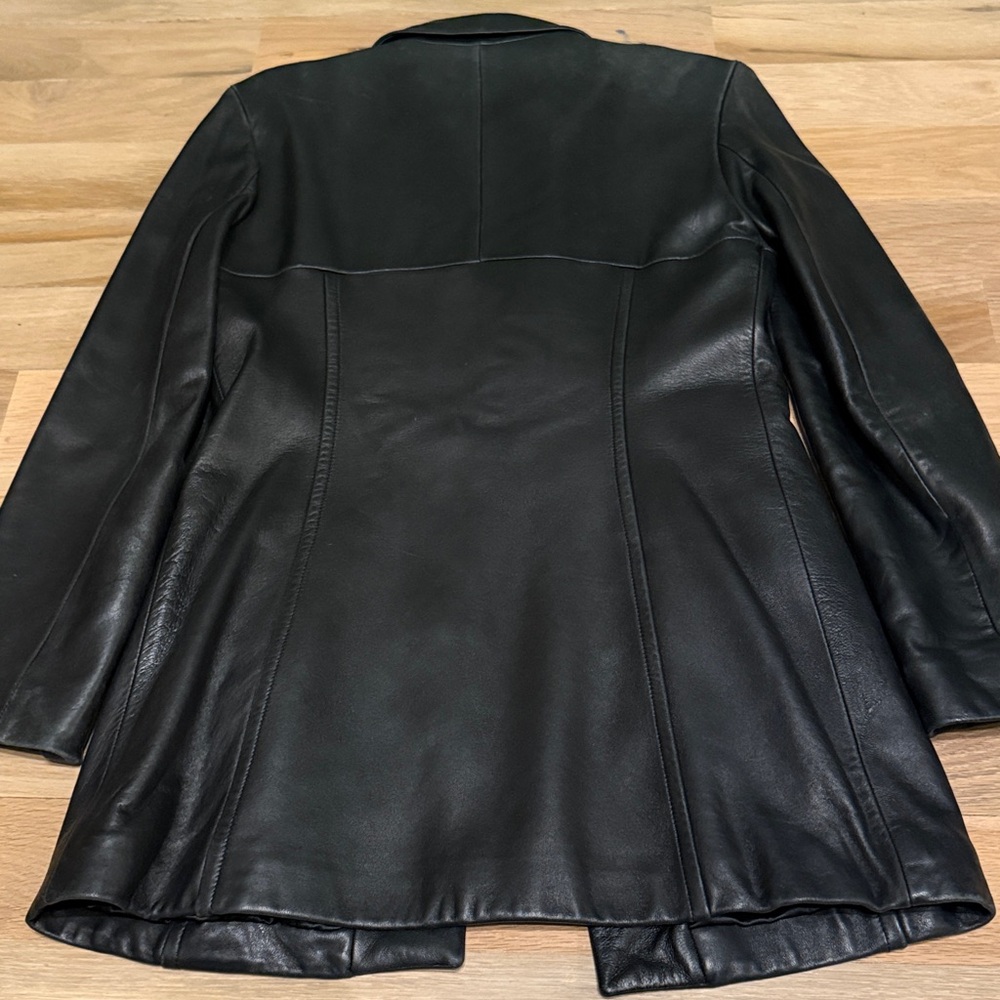 Andrew Marc 100% Black Leather Jacket - Picture 9 of 9